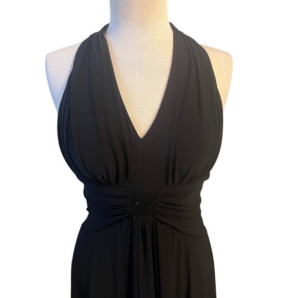 Vintage 90s Jessica Howard Black Midi Dress Size 8 - Picture 2 of 4